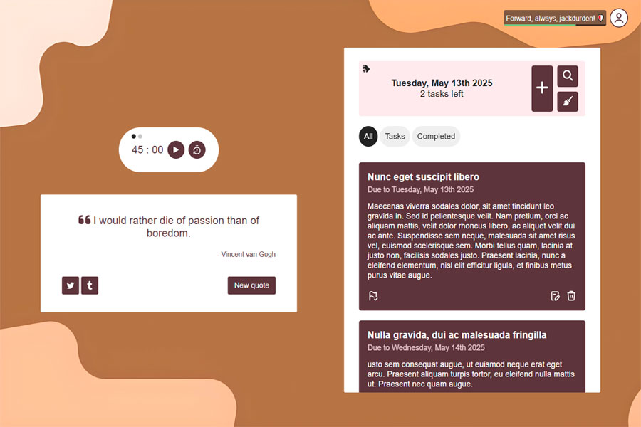 TaskFlow screenshot.